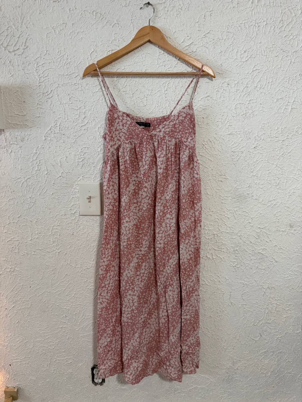 Final Touch Pink Floral Maxi Dress Women's Size Small Sleeveless Boho